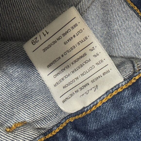 KanCan Jeans Women 11/29 Blue High Rise Flare Stretch Denim Medium Wash wide leg - Picture 10 of 10